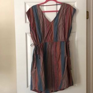 Striped side tie dress!